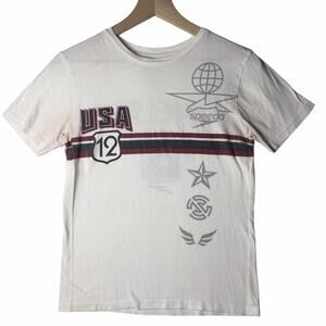 Michael Phelps Vintage Team Speedo Collection 2012 USA #8 Graphic Tee Womens M